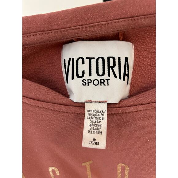 Victoria's Secret Sport Pullover- Medium- ruffles on long sleeves, pink, - Picture 2 of 5